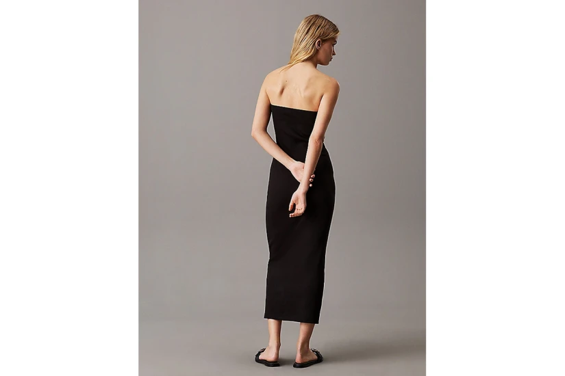 Calvin Klein Strapless Γυναικείο Φόρεμα Maxi Μαύρο