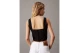 Calvin Klein Γυναικείο Αμάνικο Crop Top Μαύρο