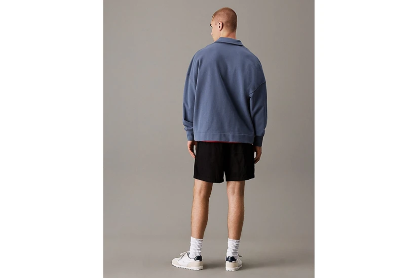 Calvin Klein Cotton Linen Twill Ανδρικό Σορτς Μαύρο