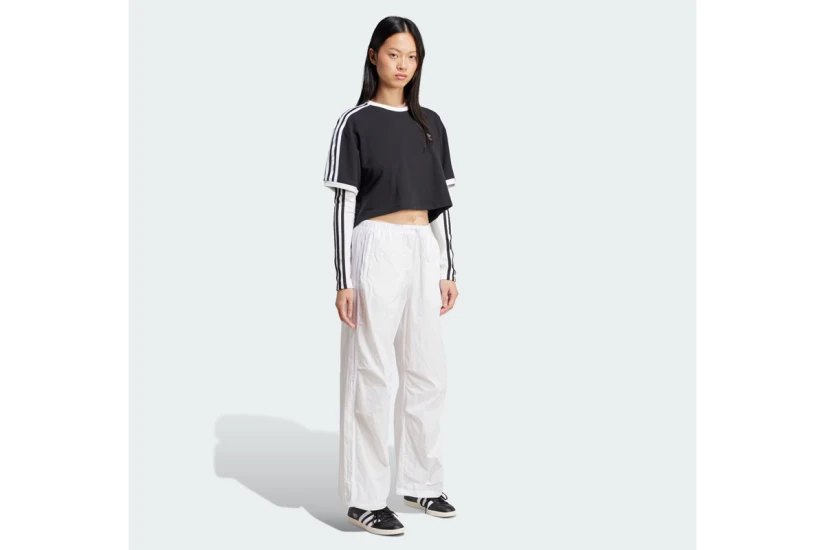 Adidas Originals Adicolor 3-Stripes Γυναικείο T-Shirt Μαύρο