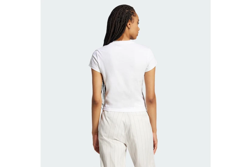 Adidas Originals Essentials Slim Γυναικείο Κοντομάνικο T-Shirt Λευκό
