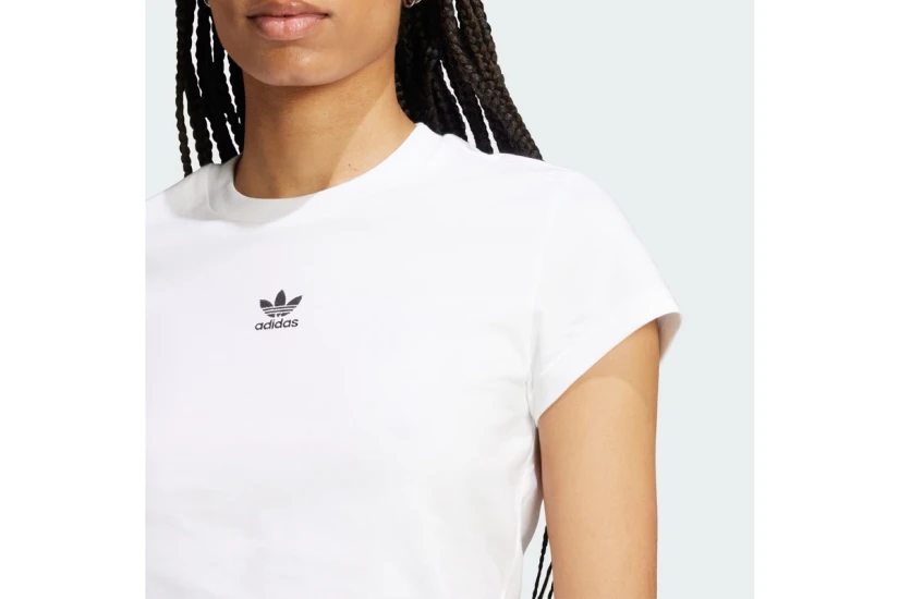 Adidas Originals Essentials Slim Γυναικείο Κοντομάνικο T-Shirt Λευκό