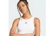 Adidas Originals Essentials Ribbed Γυναικεία Αμάνικη Μπλούζα Λευκή