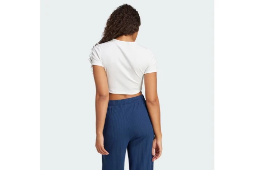 Adidas Originals Ribbed Crop Top Κοντομάνικο Γυναικείο (JC9026)