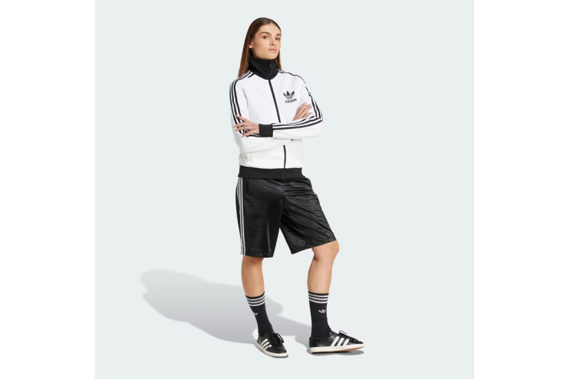 Adidas Originals Adicolor Firebird Γυναικεία Αθλητική Βερμούδα Μαύρη, Λευκή