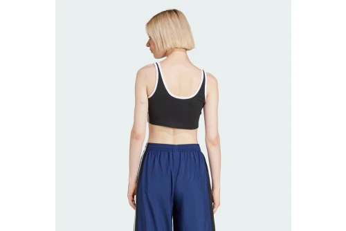 Adidas Originals Adicolor 3-Stripes Crop Top Αμάνικο Γυναικείο (JD4612)