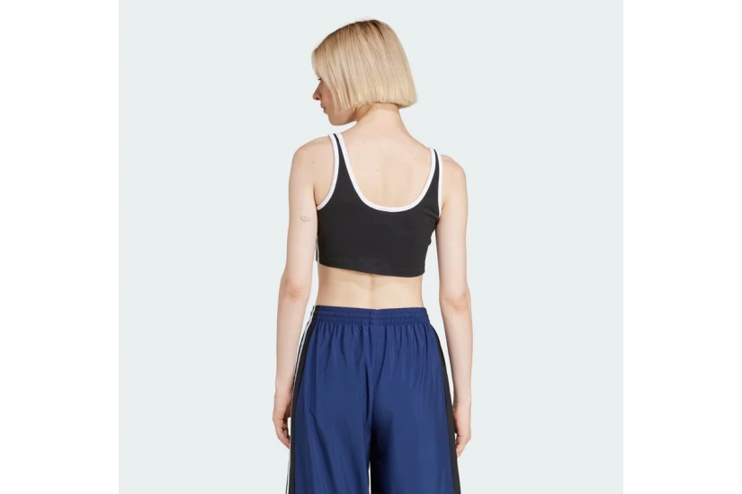Adidas Originals Adicolor 3-Stripes Γυναικείο Αμάνικο Crop Top