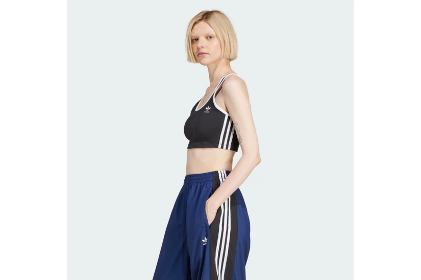 Adidas Originals Adicolor 3-Stripes Γυναικείο Αμάνικο Crop Top