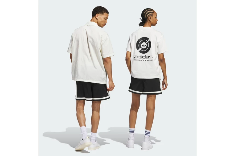 Adidas Originals Basketball Ανδρικό Αθλητικό Σορτς Μαύρο, Εκρού