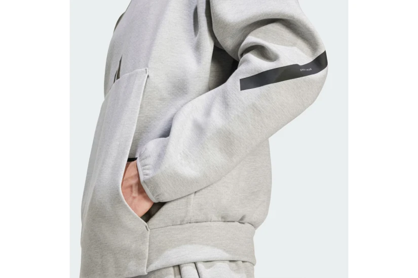 Adidas Performance Z.N.E. Ανδρικό Φούτερ με Κουκούλα Γκρι