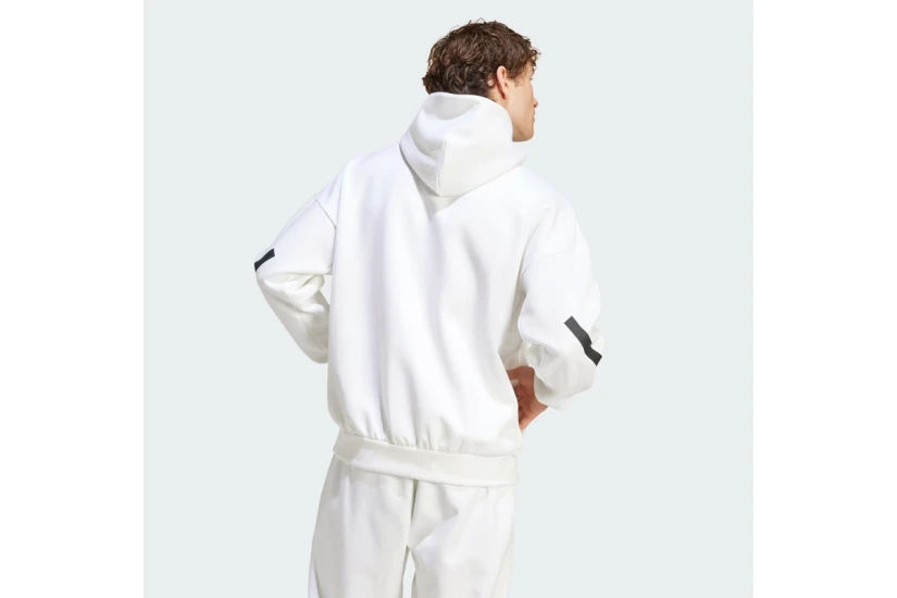 Adidas Performance Z.N.E. Ανδρικό Φούτερ με Κουκούλα Λευκό