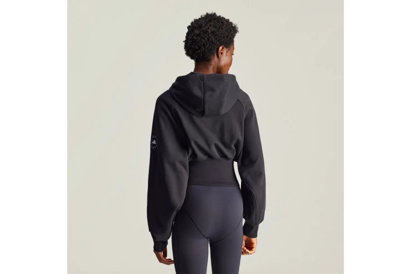 Adidas by Stella McCartney Γυναικείο Φούτερ με Κουκούλα Μαύρο