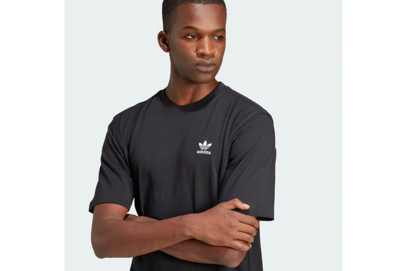 Adidas Originals Trefoil Essentials Ανδρικό Κοντομάνικο T-Shirt Μαύρο