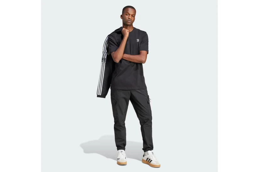 Adidas Originals Trefoil Essentials Ανδρικό Κοντομάνικο T-Shirt Μαύρο