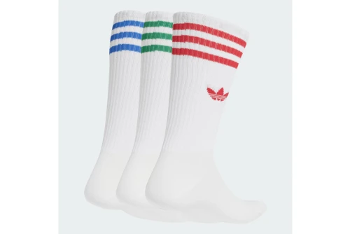 Adidas Originals Solid Crew Κάλτσες Ψηλές 3 Ζευγάρια (JJ1984)