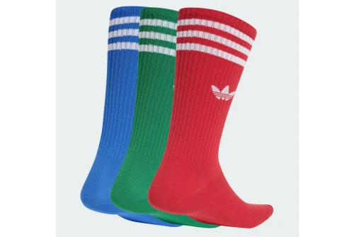 Adidas Originals Solid Crew Κάλτσες Ψηλές 3 Ζευγάρια (JJ1985)