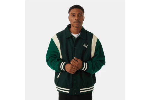 Huf Song Varsity Μπουφάν Bomber Ανδρικό (JK00439 HUNTER GREEN)