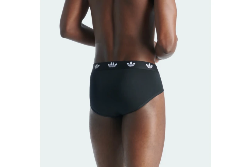 Adidas Originals Brief Ανδρικά Εσώρουχα Σλιπ Μαύρα 3 Τεμάχια