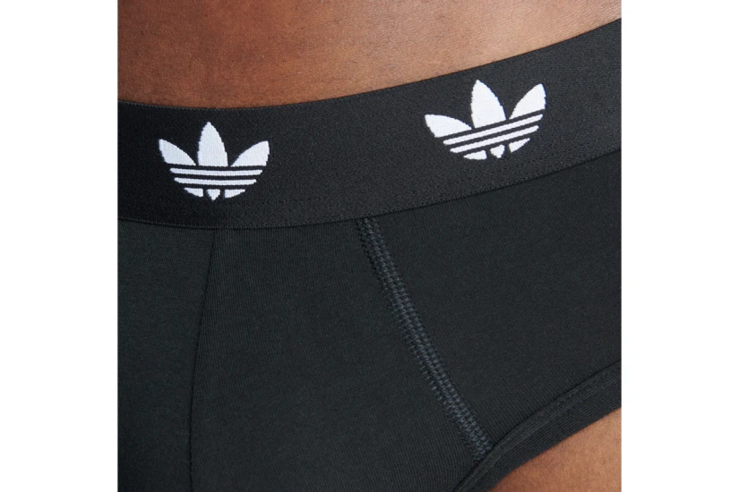 Adidas Originals Brief Ανδρικά Εσώρουχα Σλιπ Μαύρα 3 Τεμάχια