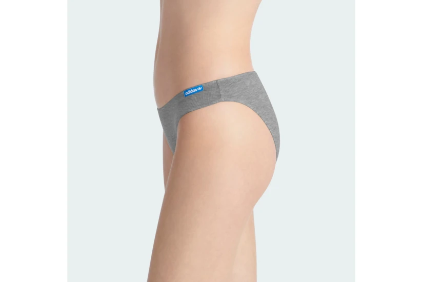 Adidas Originals High Leg Γυναικείο Εσώρουχο Σλιπ Γκρι