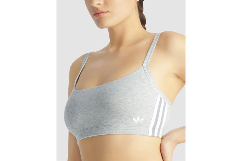 Adidas Originals Scooped Γυναικείο Bralette Γκρι