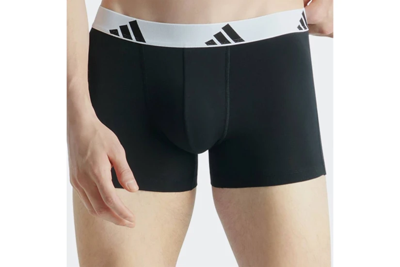 Adidas Performance Active Flex Cotton Ανδρικά Boxer Εσώρουχα Μαύρα, Λευκά 3 Τεμάχια