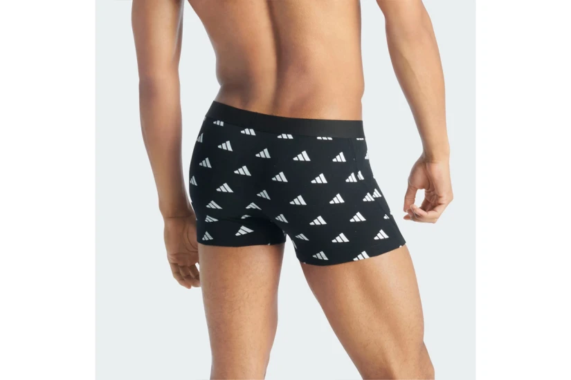 Adidas Performance Active Flex Cotton Ανδρικά Boxer Εσώρουχα Μαύρα, Ρουά 3 Τεμάχια