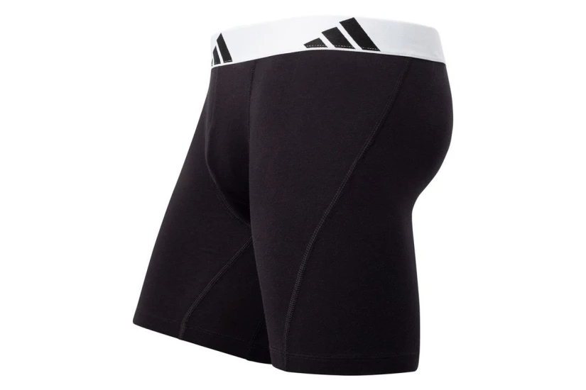 Adidas Performance Active Flex Cotton Ανδρικά Boxer Εσώρουχα Μαύρα, Λευκά 3 Τεμάχια