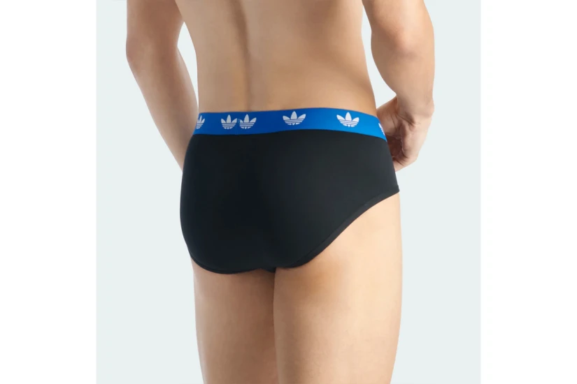 Adidas Originals Brief Ανδρικά Εσώρουχα Σλιπ Μαύρα 3 Τεμάχια