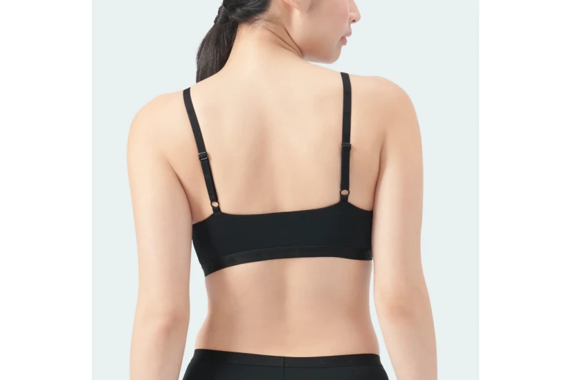 Adidas Performance Active Essentials Cotton Γυναικείο Bralette Μαύρο