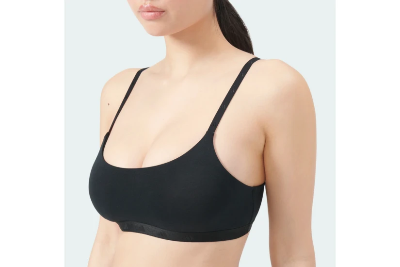 Adidas Performance Active Essentials Cotton Γυναικείο Bralette Μαύρο
