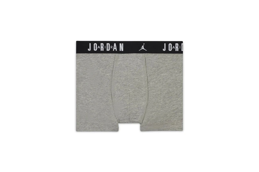 Jordan Flight Cotton Ανδρικά Εσώρουχα Σλιπ Μαύρα, Γκρι, Κόκκινα 3 Τεμάχια