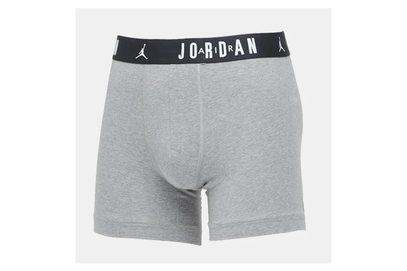 Jordan Flight Cotton Ανδρικά Εσώρουχα Μπόξερ Μαύρα, Γκρι, Κόκκινα 3 Τεμάχια