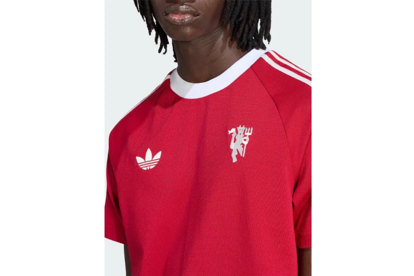 Adidas Originals Manchester United Originals Ανδρικό Κοντομάνικο T-Shirt Κόκκινο, Εκρού