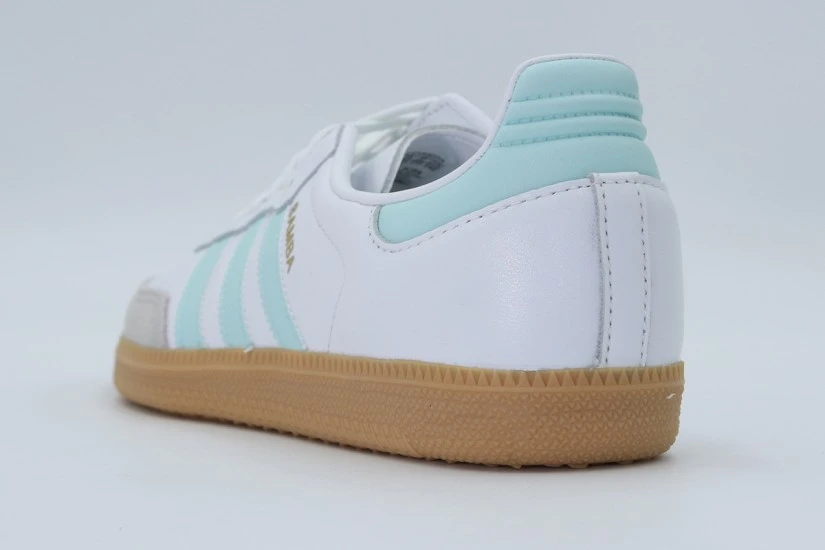 Adidas Originals Samba OG Sneakers Λευκά, Γκρι, Τυρκουάζ, Καφέ