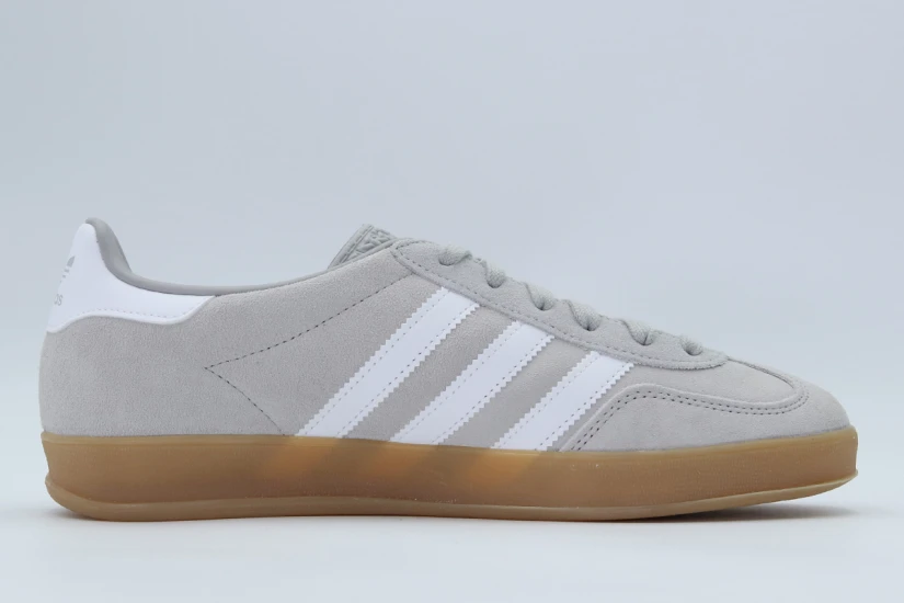 Adidas Originals Gazelle Indoor Unisex Sneakers Γκρι, Λευκά, Καφέ