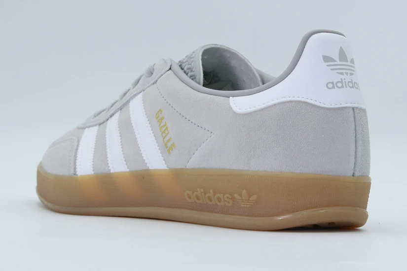 Adidas Originals Gazelle Indoor Unisex Sneakers Γκρι, Λευκά, Καφέ