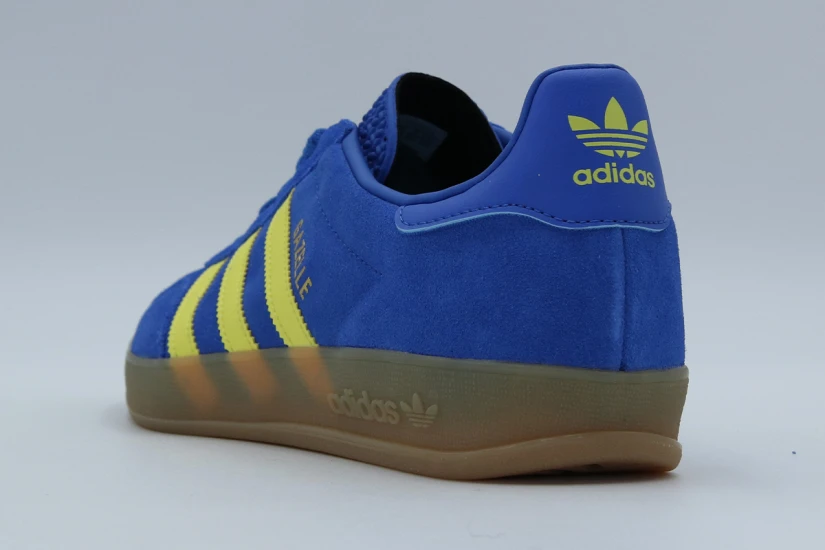 Adidas Originals Gazelle Indoor Unisex Sneakers Μπλε, Κίτρινα, Καφέ