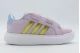 Adidas Disney Frozen Grand Court 3.0 Βρεφικά Sneakers Λιλά, Σιέλ, Χρυσά, Λευκά
