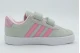 Adidas Performance VL Court 3.0 Βρεφικά Sneakers Γκρι, Ροζ, Λευκά