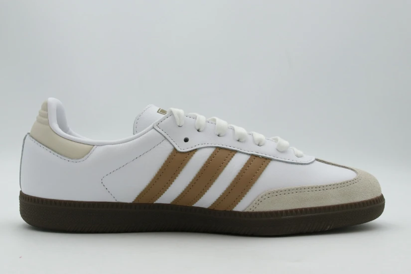 Adidas Originals Samba OG Ανδρικά Sneakers Λευκά, Καφέ, Εκρού