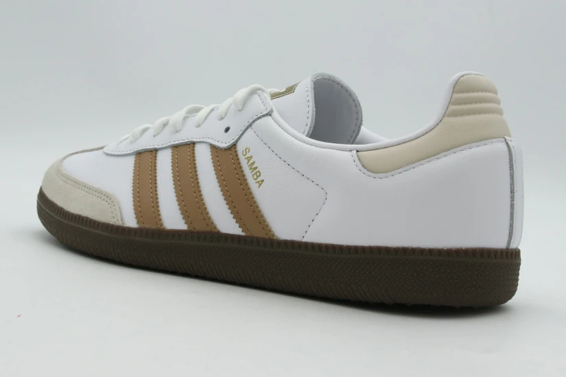 Adidas Originals Samba OG Ανδρικά Sneakers Λευκά, Καφέ, Εκρού
