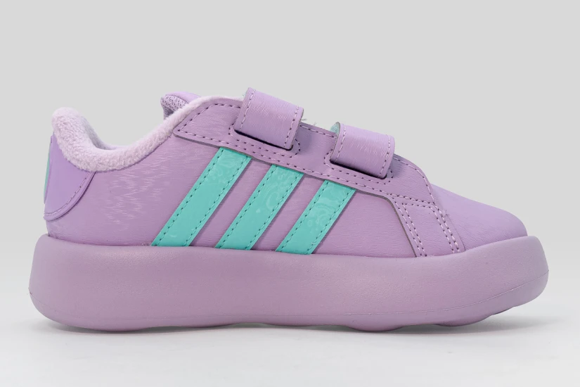 Adidas Disney Frozen Grand Court Βρεφικά Sneakers Λεβάντα, Τυρκουάζ