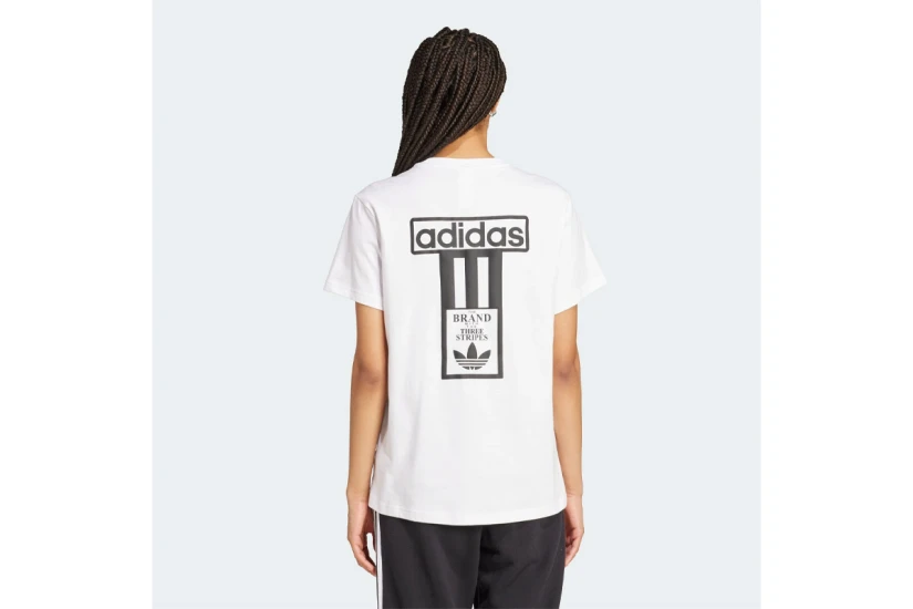 Adidas Originals Adibreak Adicolor Γυναικείο Κοντομάνικο T-Shirt Λευκό, Μαύρο