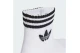 Adidas Originals 3-Stripes Κοντές Κάλτσες Λευκές 3 Ζευγάρια