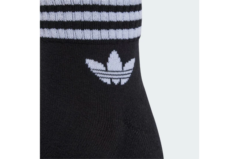 Adidas Originals 3-Stripes Κοντές Κάλτσες Μαύρες 3 Ζευγάρια