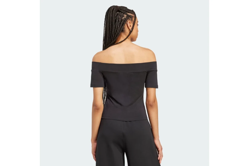 Adidas Originals Adicolor Bandeau Γυναικείο T-Shirt Μαύρο
