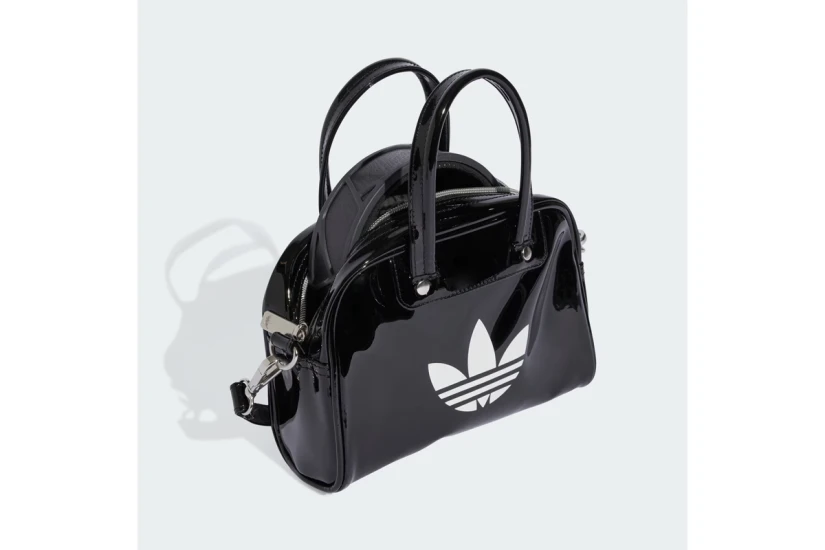 Adidas Originals Adicolor Mini Bowling Τσάντα Χιαστί - Ώμου Μαύρη, Λευκή 2.5L