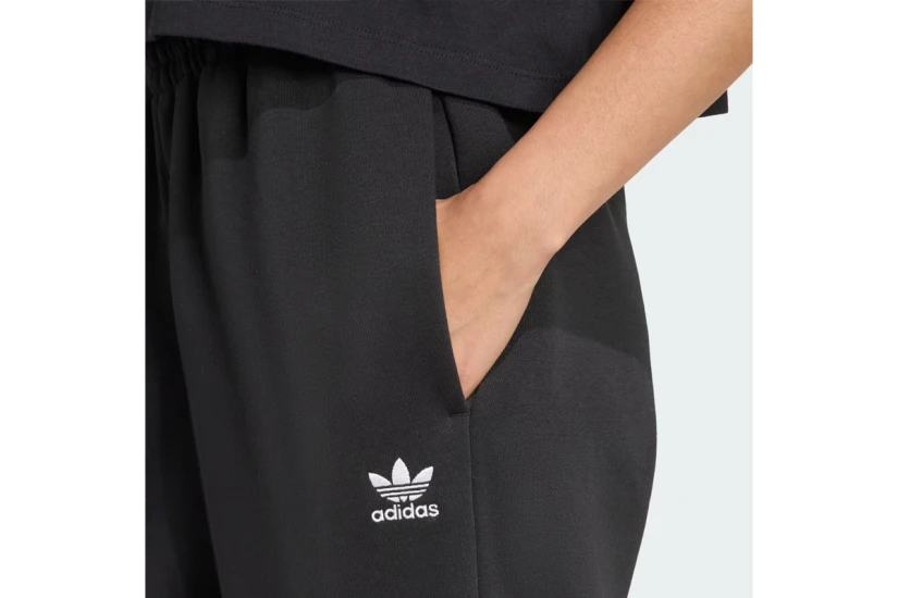 Adidas Originals Essentials Fleece Γυναικείο Παντελόνι Φόρμας Μαύρο