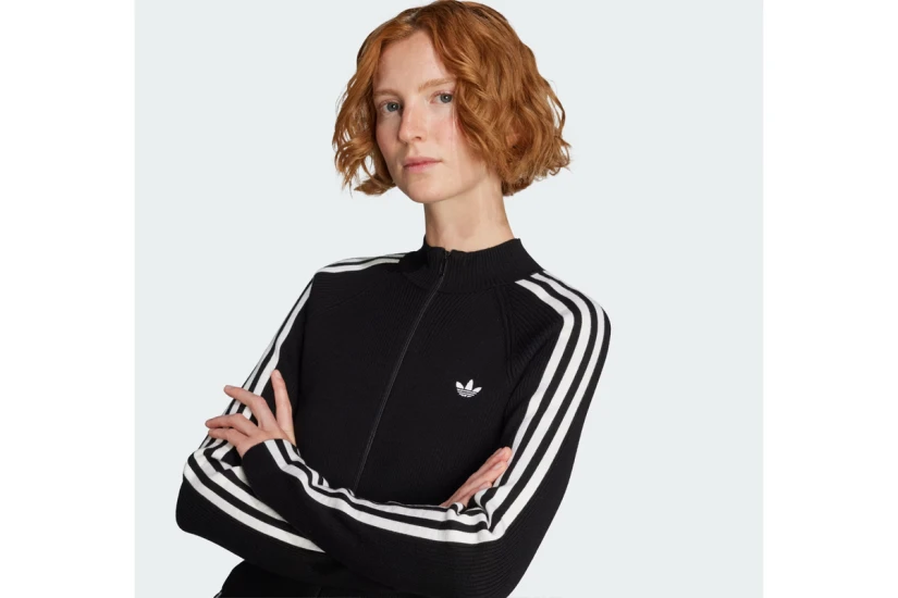 Adidas Originals Adicolor 3-Stripes Γυναικεία Ζακέτα Μαύρη